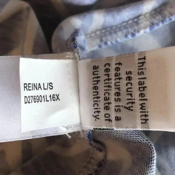 Diane Von Furstenberg Reina zig zag cornflower blue print dress Size 4 - Picture 6 of 8